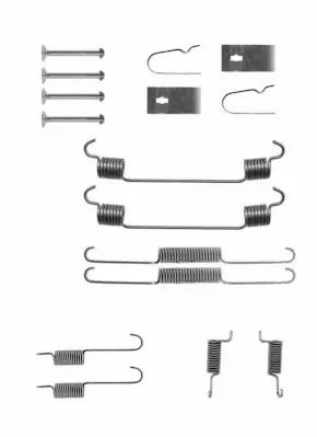 Kit de montaje de zapatas de freno traseras Mazda 323 S IV