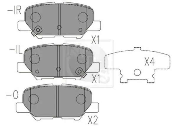 Pastillas de freno traseras Mazda 6 (GJ, GL)
