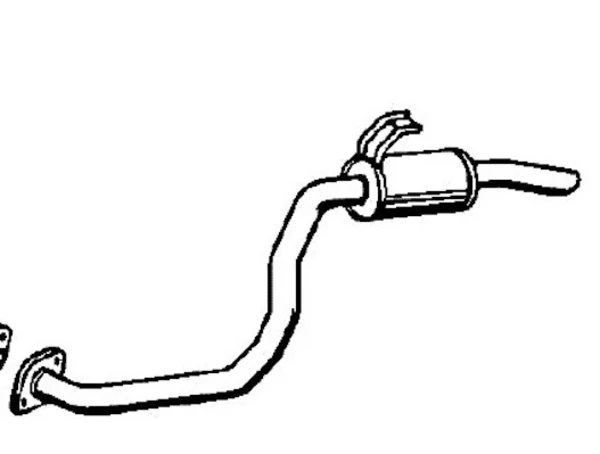 Silenciador posterior Toyota Land Cruiser 80 (J8)