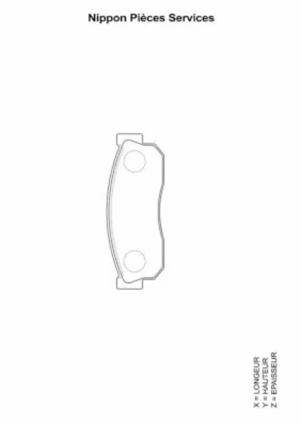 Pastillas de freno delanteras Nissan Sunny 2 (B12)