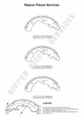 Zapatas de freno ADM54147 Blue Print