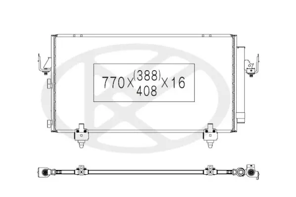 Condensador aire acondicionado Toyota RAV4 II