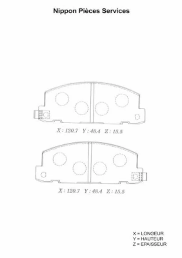 Pastillas de freno delanteras Isuzu Trooper (UBS)