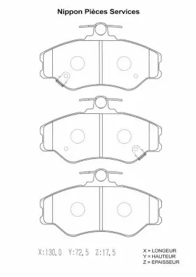 Pastillas de freno Hyundai H100 P