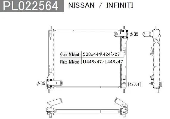 Radiador N156N120 NPS