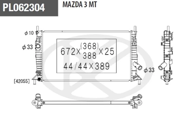 Radiador de água Ford C-Max 