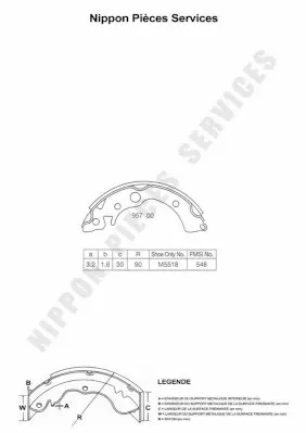 Zapatas de freno Honda Civic III