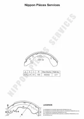 Zapatas de freno Mazda 323 II 3 dr