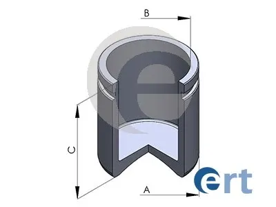 Émbolo de la pinza de freno delantera 150516C ERT