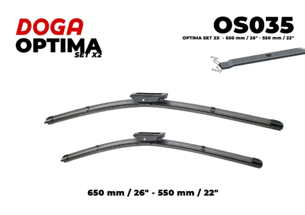 Limpiaparabrisas delanteras OS035 Doga