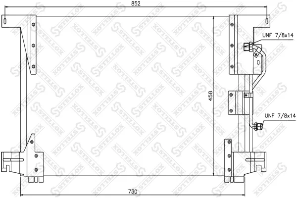 Condensador aire acondicionado 43807 HELLA