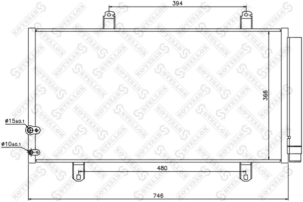 Condensador aire acondicionado Toyota Camry VII