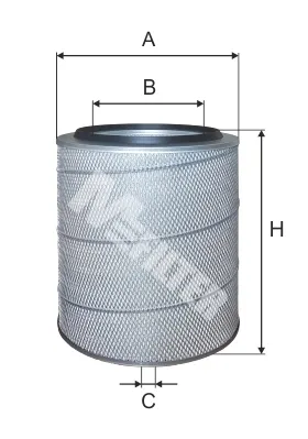 Filtro de aire 0395773 Scania