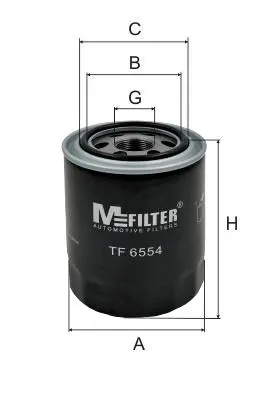 Filtro de aceite TF6554 Mfilter