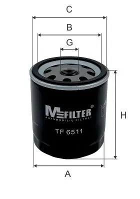 Filtro de aceite TF6511 Mfilter