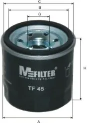 Filtro de aceite TF45 Mfilter