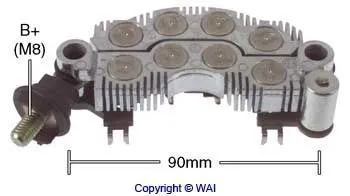 Puente de diodos, alternador Hyundai Sonata IV
