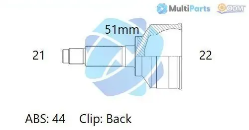 Junta homocinetica 12291447 Odm-multiparts