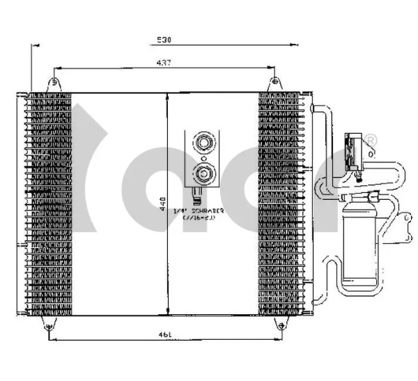 Condensador aire acondicionado 300454 ACR
