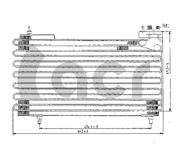 Condensador aire acondicionado Citroen BX (XB)