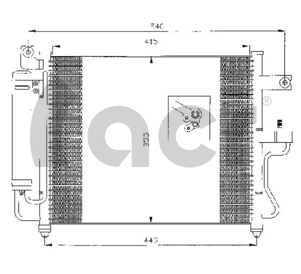 Condensador aire acondicionado 300475 ACR