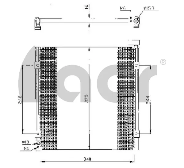 Condensador aire acondicionado 300300 ACR