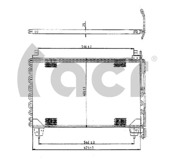 Condensador aire acondicionado Mercedes S W126