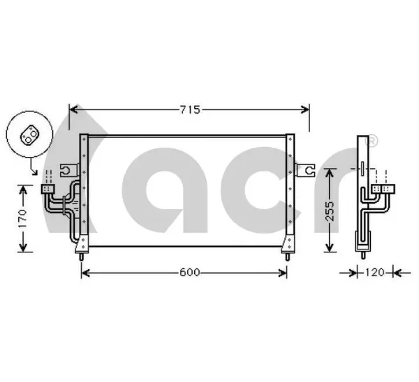 Condensador aire acondicionado Hyundai Sonata II
