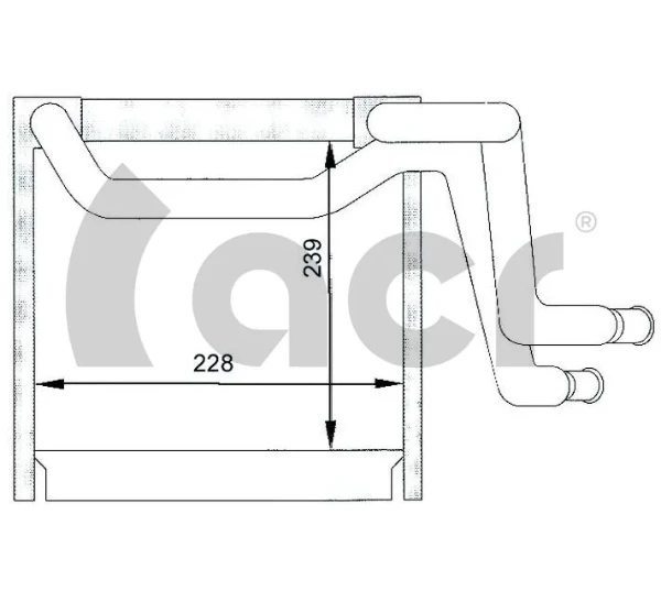 Evaporador, aire acondicionado Ford Transit (E)