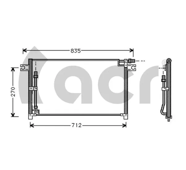 Condensador aire acondicionado Nissan Patrol W260