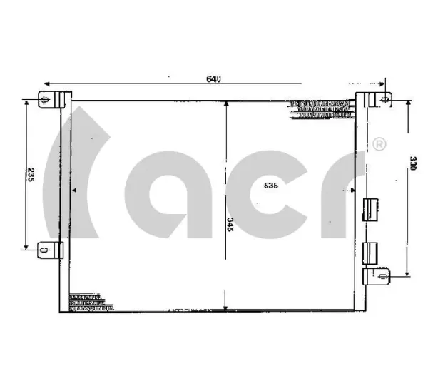 300278 ACR Radiador de aire acondicionado