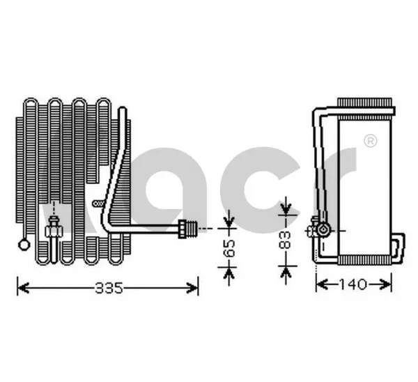Evaporador de aire acondicionado Hyundai Galloper JK