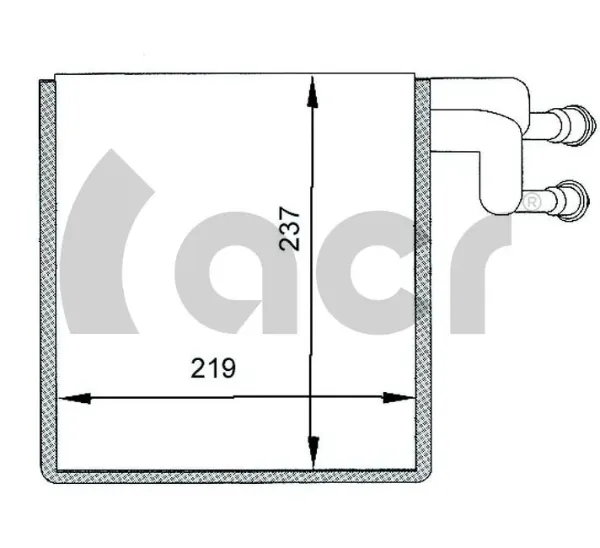 Evaporador de aire acondicionado 310032 ACR