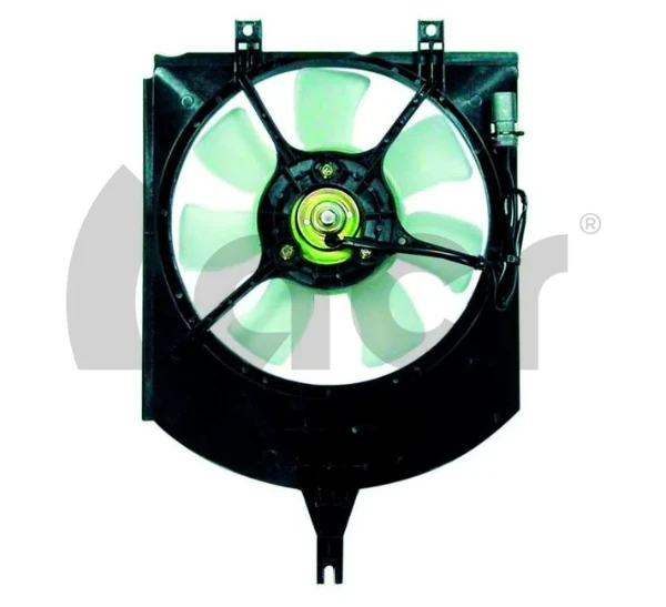 Difusor de radiador, ventilador de refrigeración, condensador del aire acondicionado, completo con motor y rodete Mitsubishi Carisma (DA)