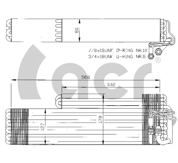 Evaporador de aire acondicionado Mercedes S W126