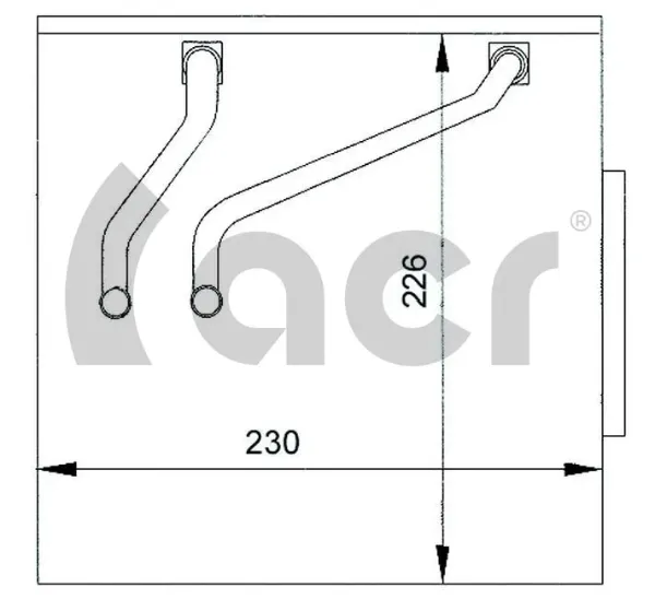 Evaporador de aire acondicionado 310033 ACR