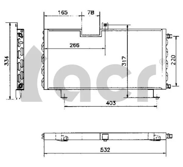 Condensador aire acondicionado Peugeot 205 I