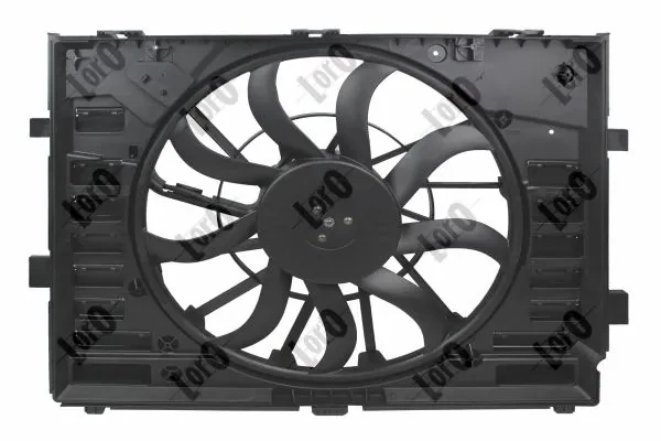 Difusor de radiador, ventilador de refrigeración, condensador del aire acondicionado, completo con motor y rodete Volkswagen Touareg 2 (7P5, 7P6)