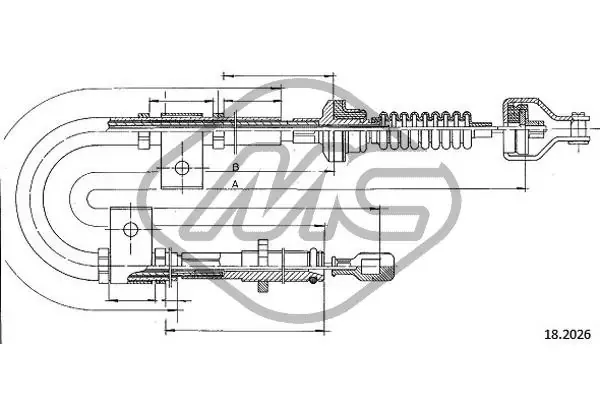Cable de embrague Mitsubishi Lancer IV