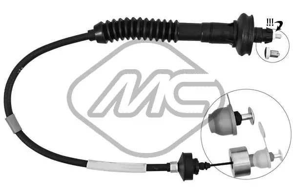 Cable de embrague 80013 Metalcaucho