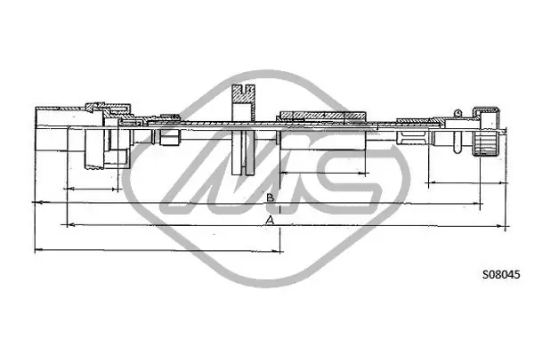 Cable velocímetro 81727 Metalcaucho