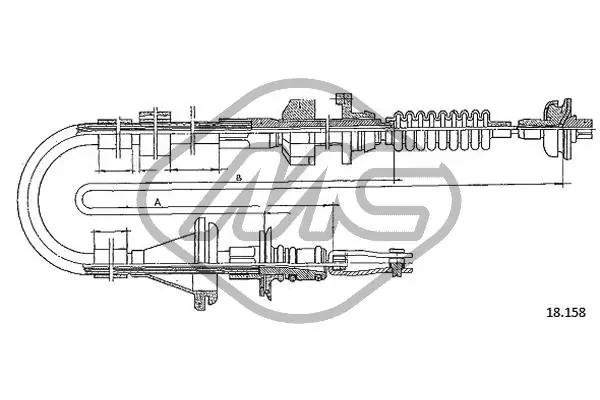 Cable de embrague Honda Accord 3 (CA5)
