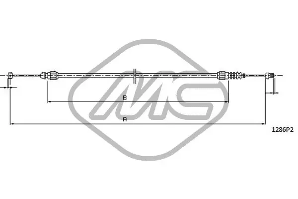 Cable de capó del motor Fiat Punto 176C