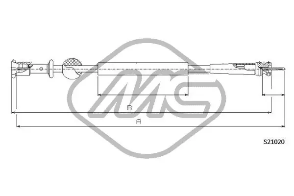 Cable velocímetro 82758 Metalcaucho