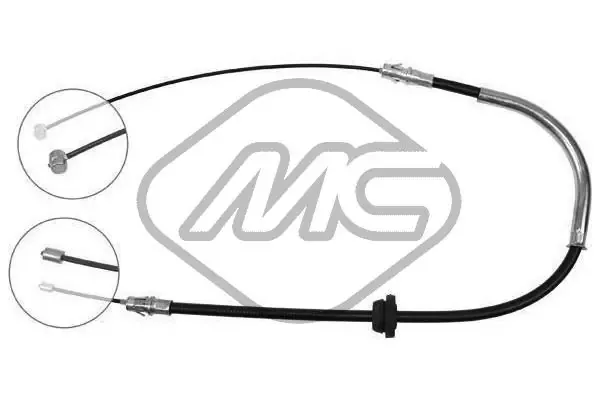 Cable de freno de estacionamiento delantero 2001463 Beca Cables