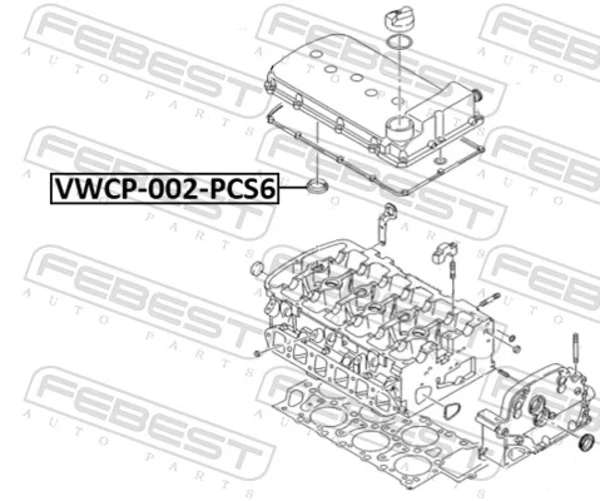 Junta anular, cavidad bujía Seat Alhambra (7V8, 7V9)