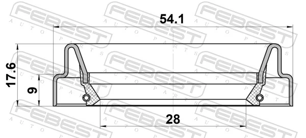 K04874477 Fiat/Alfa/Lancia anillo retén de semieje, eje delantero