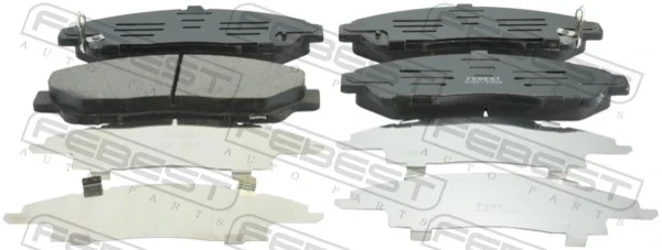 0301YD2F Febest pastillas de freno delanteras