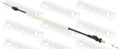 Cable de apertura de cerradura de puerta trasera FEBEST 23104B7RV2