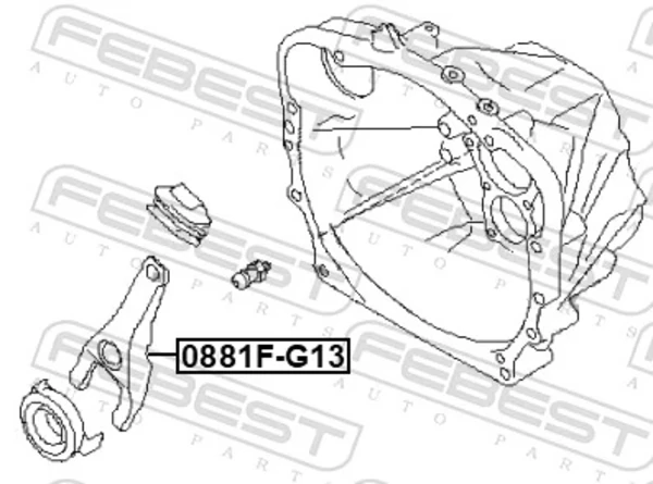 Horquilla de desembrague, embrague Subaru Impreza 3 (GR)